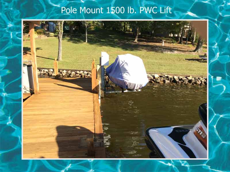 Pontoon Boatlift Installation on Lake Gaston